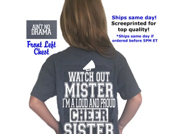 little sister cheer shirt