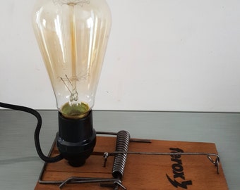 MOUSSE CATCHER LAMP with Edison Vintage Bulb
