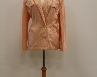 Double Breasted Blazer (Salmon Pink)