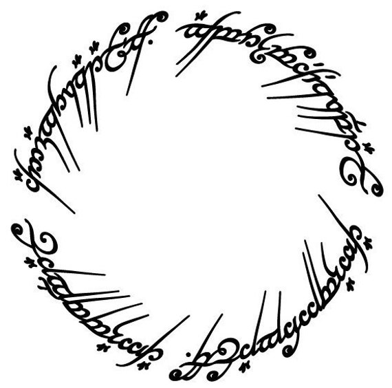 Vinyl Decal Sticker - Elvish Circle decal inspired by Lord of the Rings for Windows, Cars, Laptops, Mac book, yeti, coolers, mugs