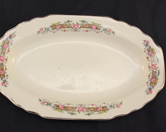 W. S. George Platter Lido White Made in 1924