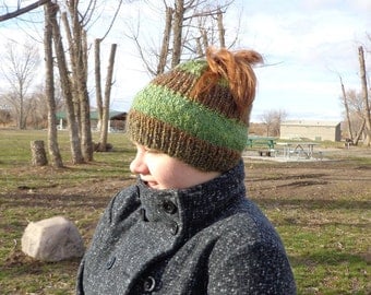 Relaxed Messy Bun Hat Pattern