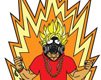 PRESALE* Datsik JUST SAIYAN hat pin