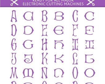 Interlocked Monogram Svg Interlocked Monogram Font Svg Interlocked Font Svg Cut File Silhouette Studio Cricut Svg Dxf Jpg Png Eps Pdf Ai Cdr