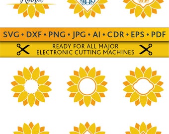 Download Sunflower Dxf | Etsy Studio