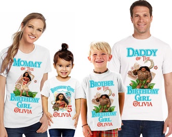 moana mom and dad shirts