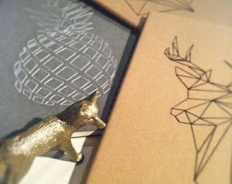 Grey Book or kraft in format 13 x 21 cm