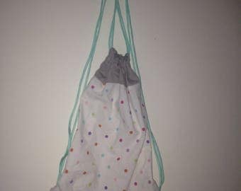 Polka Dot Drawstring Bag