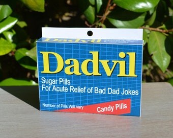 Joke Medicine Box: Dadvil! - Download & Print | Dad's Birthday | Last Minute Father's Day| Gag Gift | Gifts for Dad | Joke Box | Gag Box