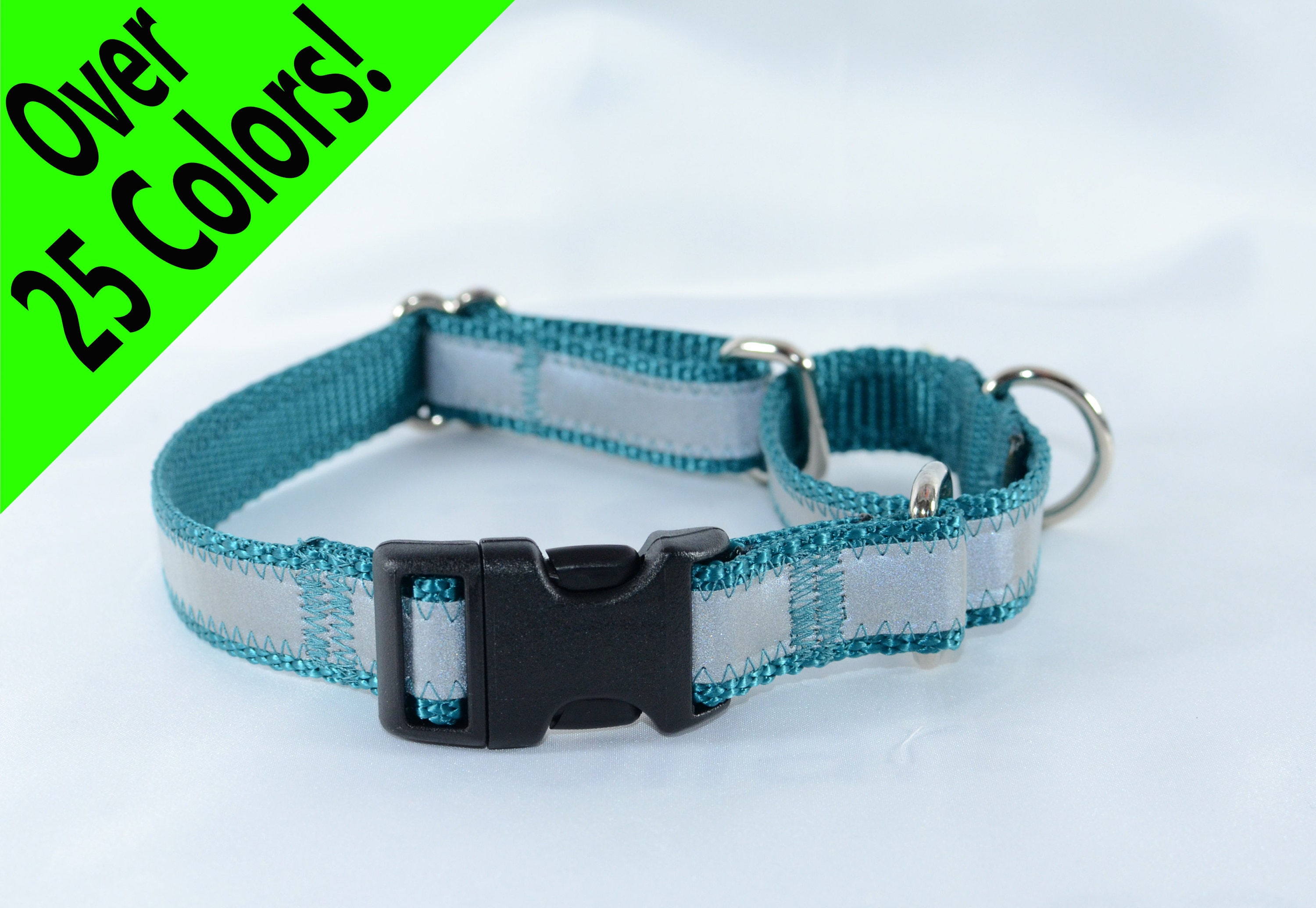 Reflective QuickRelease Martingale Dog Collar 27 colors