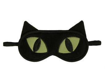 Sleep Eye Masks. Animal cat racoon panda fox by PomponDesigns