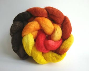 Autumn Blue Faced Leicester tops for spinning or felting