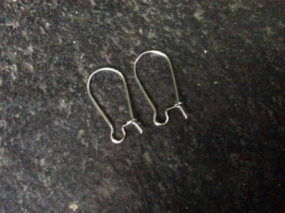 925 sterling silver kidney earwire price for 6 earwires