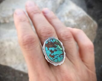 Royston Turquoise Ring, Natural Turquoise Jewelry, Boho Style Jewelry, Because I Can, Inspirational Quotes For Her.