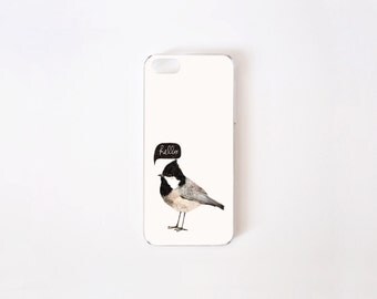 Carcasa ilustrada Pajarito para iPhone 5 - Pajarito Hello para iPhone 5s Ilustrada a Mano - Funda iPhone con Impresión a mano