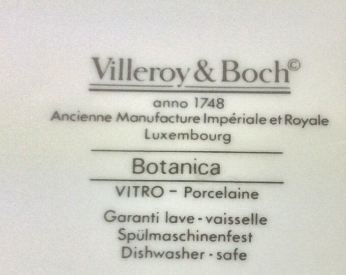 Villeroy & Boch Round Vegetable Bowl, Botanica Vitro Porcelain, Luxembourg, Gift for Her, Gift For Christmas