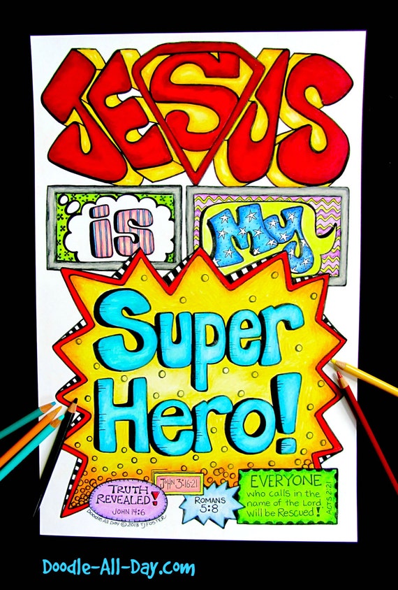 jesus super hero shirt