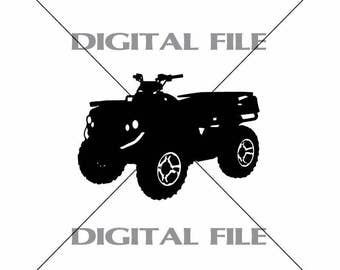 4 Wheeler ATV Vector Images Vinyl Decal T-shirt Digital Cutting Files ,Svg File, Ai, Eps, PNG, A1