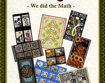 Panel Quilts Book - We did the Math - Softcover # LLS901 - Quilt Woman.com By Lacey J Hill & Lorraine Freed - Do It Yourself Project