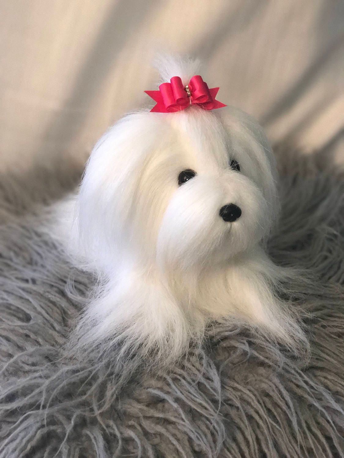 stuffed animal maltese