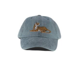 Tiger embroidered hat, baseball cap, dad hat, mom cap, wildlife, nature hat, animal, hunting, tiger cap, big cat, tiger lover, father's day