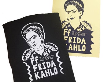 Frida Kahlo Shirt- Feminist Shirt: Frida Kahlo Gift Set w/ Screen Print
