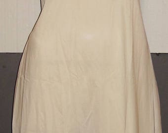 Vintage Cream Off White Nylon Full Slip 38 M to L Deadstock NOS Mint with tag Lace Trim