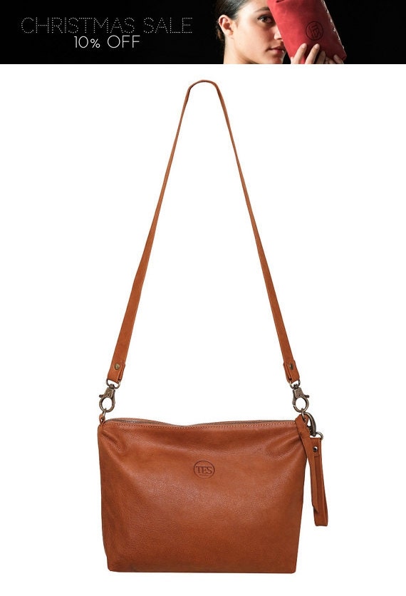 camel leather shoulder bag