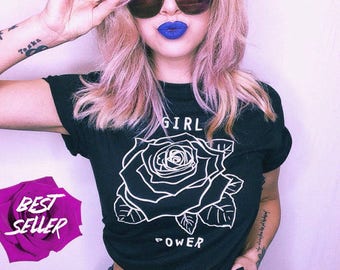 Girl Power Shirt • Feminist Tshirt • Feminism Tee • Women's Movement • Girl Power Tshirt • Women's Clothing ««« (basic, tee) « g500 « black