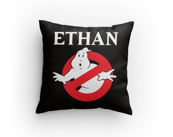 Ghostbusters Custom 14" x 14" Pillow - Personalize with Name & Colors! Perfect Gift for Any Ghostbusters Fan! Great Christmas Gift Idea!