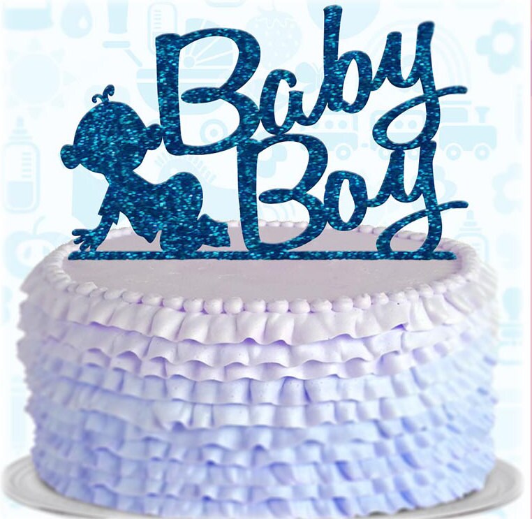 Baby Boy: Fabulous acrylic cake topper designed & made in the UK ...