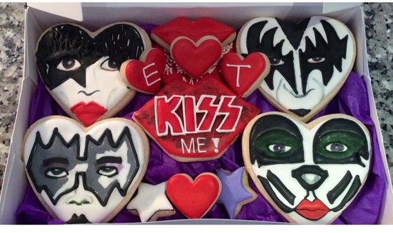 Kiss Rock Band Cookies Kiss Me You Fool Sugar