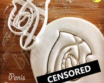 The Penis Anatomy cookie cutter | sex organ biscuits cookies | stag bachelorette genitalia reproductive organs genitals physiology prostate