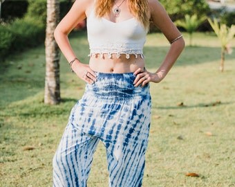 Indigo Pants // Indigo Tie Dye Pants // Indigo Tie Clothes // Indigo Tie Dye Clothing // Indigo Tie Dye Women's Clothes // Indigo Clothing
