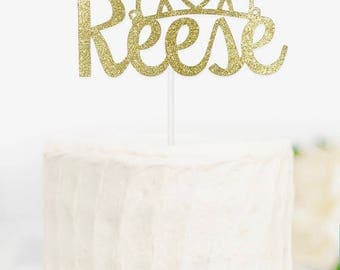 Princess Name Cake Topper, Crown Name Cake Topper, Tiara Name Cake Topper, Princess Cake Topper, Gold Name Cake Topper
