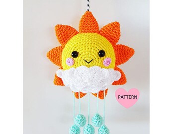 Sunshine Mobile PDF Pattern, crochet, amigurumi