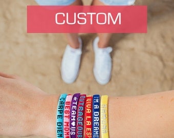 REMOVABLE Best friend bracelets with personalized message / Custom friendship bracelets for men and women / Handmade BFF gift