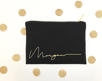 Personalized Makeup Bags for Bridesmaids, Personalized Bag For Makeup Gift for Her, Make Up Bag Toiletry Bag Personalized Gift,