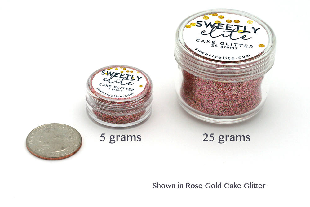 Rose Gold Cake Glitter Fondant Wedding Cake Glitter Edible