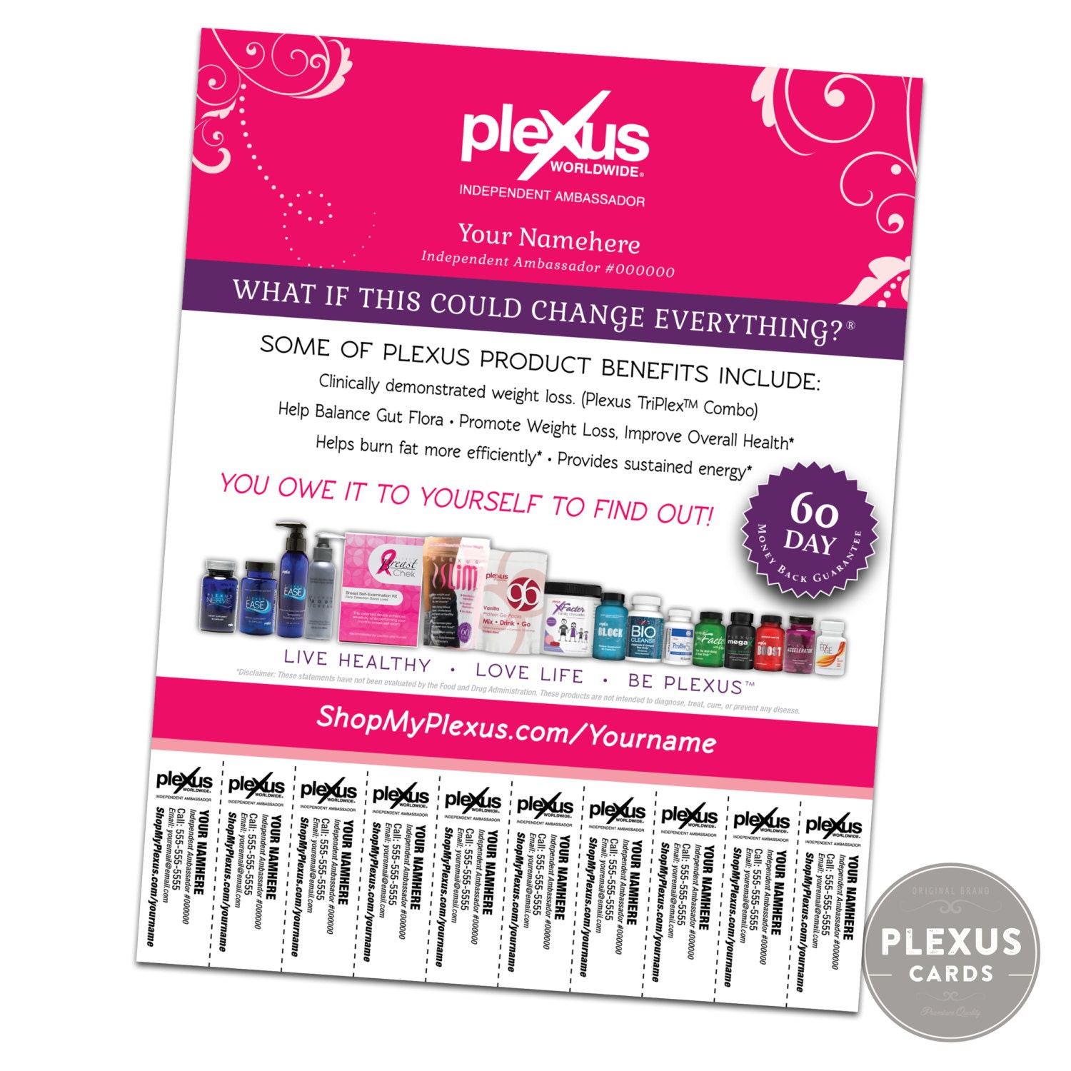 plexus flyer with tear off tabs customized digital by flyer with tabs