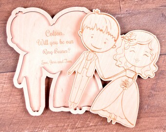 Will you be our ring bearer Gift Card Ring Bearer puzzle Invitation Ring Security Asking Ring Boy Proposal Personalized Bridal Party Gifts