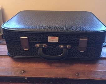 Lovely vintage suitcase pet bed with cushion