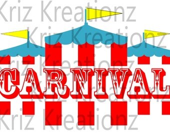 Carnival Tent SVG Cut File