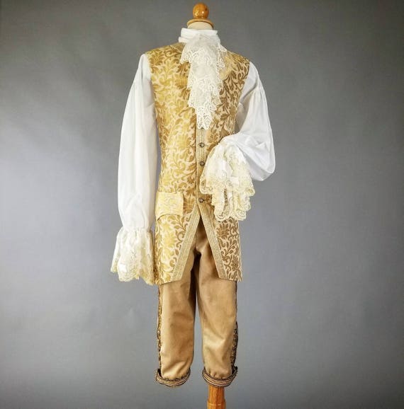 18th Century Men's Costume Masquerade Costume Long