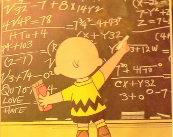 1968 Charlie Brown Matted Vintage Print