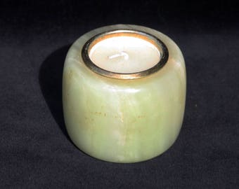 Retro Decorative Onyx Candle Holder 2.5 inches