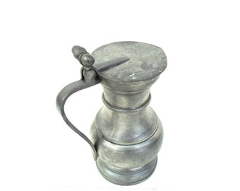 Pewter Stein, Acorn Stein, Pewter Pitcher, Pewter Tankard, Baecker Zinn Stein