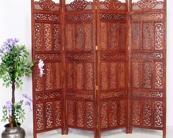 orient vintage wooden Screen room divider partition double-sided No:9190