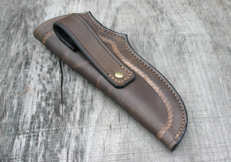 Bushcraft Leather Knife Sheath / Leather Sheath For 5