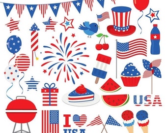 Items similar to 4th of July Invite - Stars and Stripes on Etsy